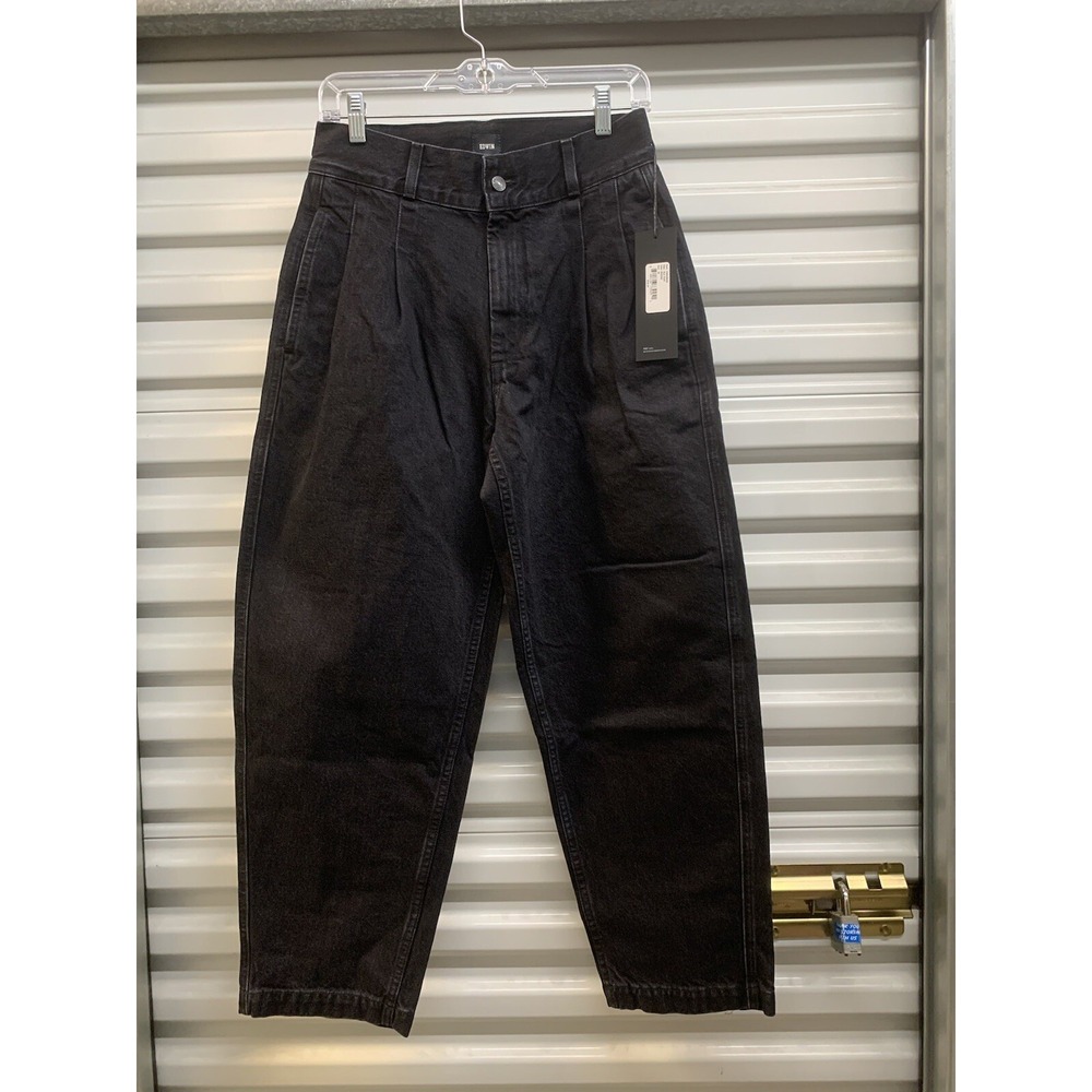 NWT Edwin Jeans Isla Pant Color: Record,  Black, Premium Denim Womens Size 26x27